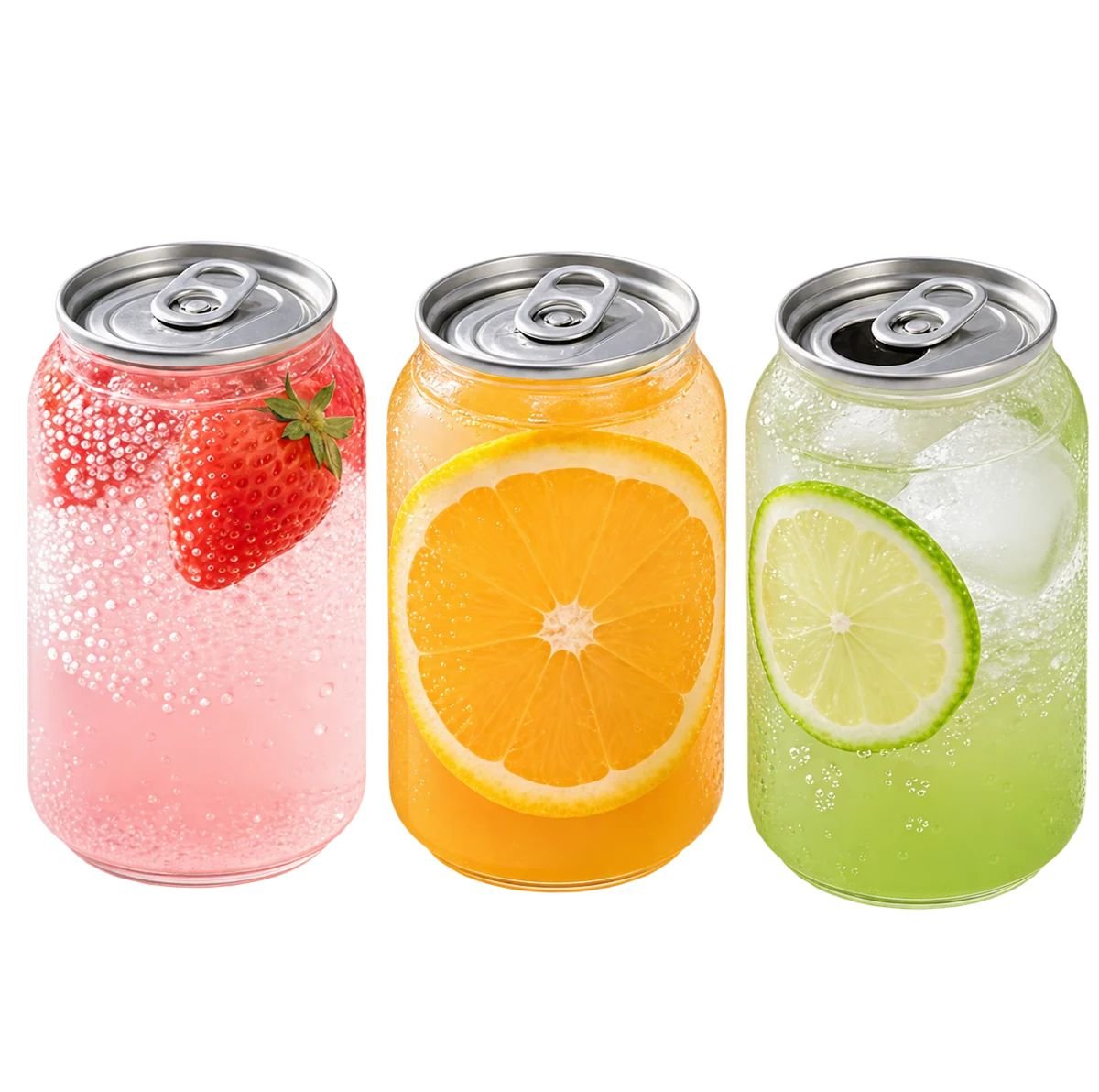 Bebidas en envases PET con tapa de lata