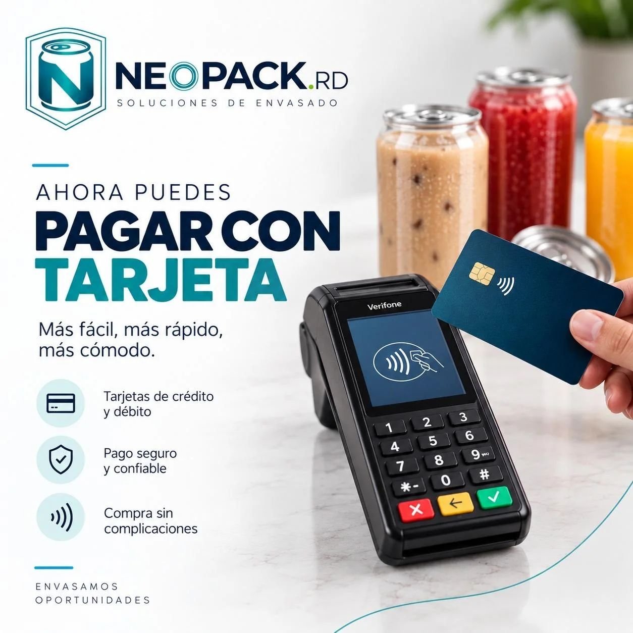Neopack RD: ahora puedes pagar con tarjeta